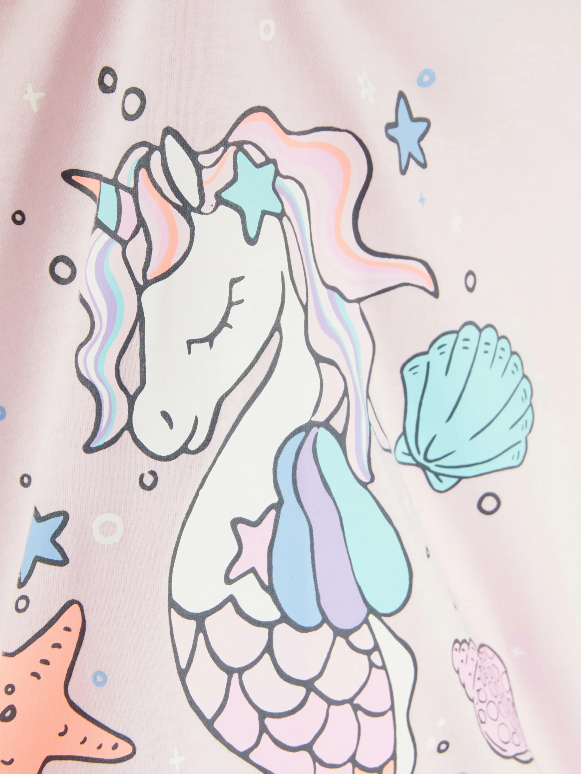 T-shirt De Nuit à Motif Hippocampe Licorne