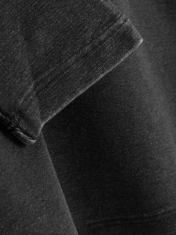 T-shirt Délavé à L'acide à Manches Longues