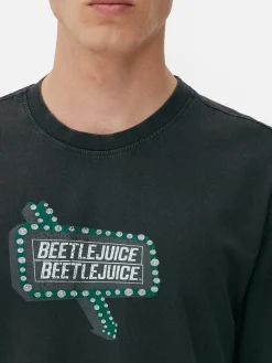 T-shirt Effet Délavé Beetlejuice