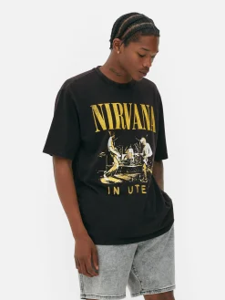 T-shirt Effet Délavé Nirvana
