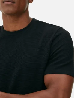 T-shirt En Maille Ottoman Côtelée