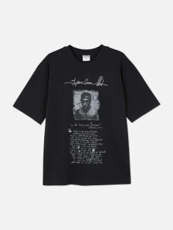 T-shirt Graphique Avec Inscription Tupac