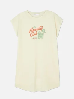 T-shirt Long à Col Ras-du-cou