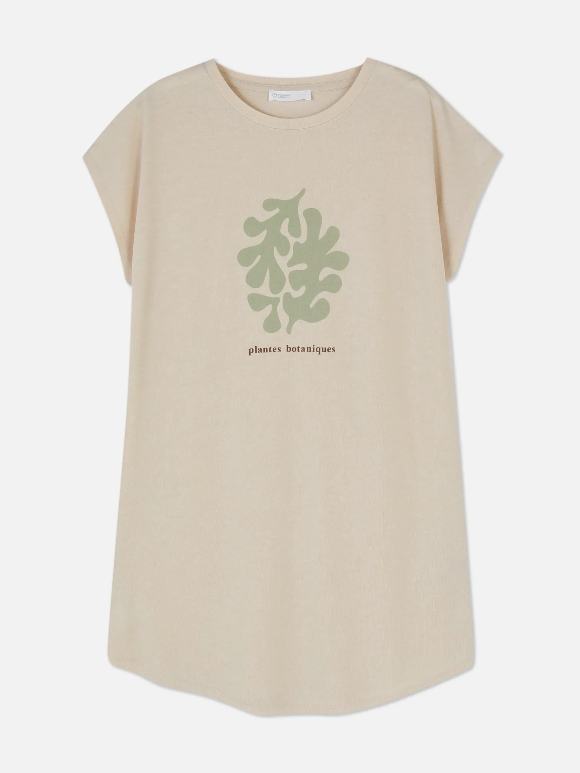 T-shirt Long à Col Ras-du-cou