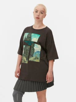 T-shirt Oversize Les Cyprès De Van Gogh