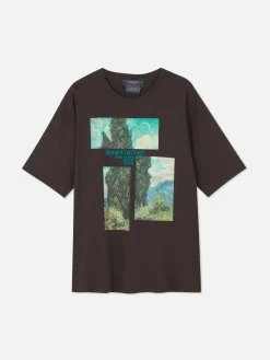 T-shirt Oversize Les Cyprès De Van Gogh