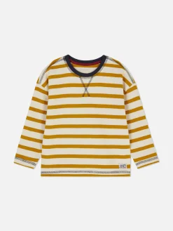 T-shirt Rayé à Rayures Et Manches Longues
