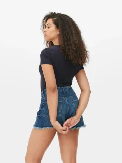 T-shirt Stretch à Col Ras-du-cou