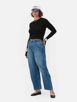 T-shirt Stretch à Manches Longues Rita Ora