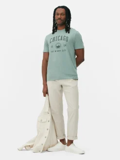 T-shirt Style Universitaire Chicago