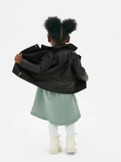 Veste De Motard En Simili Cuir