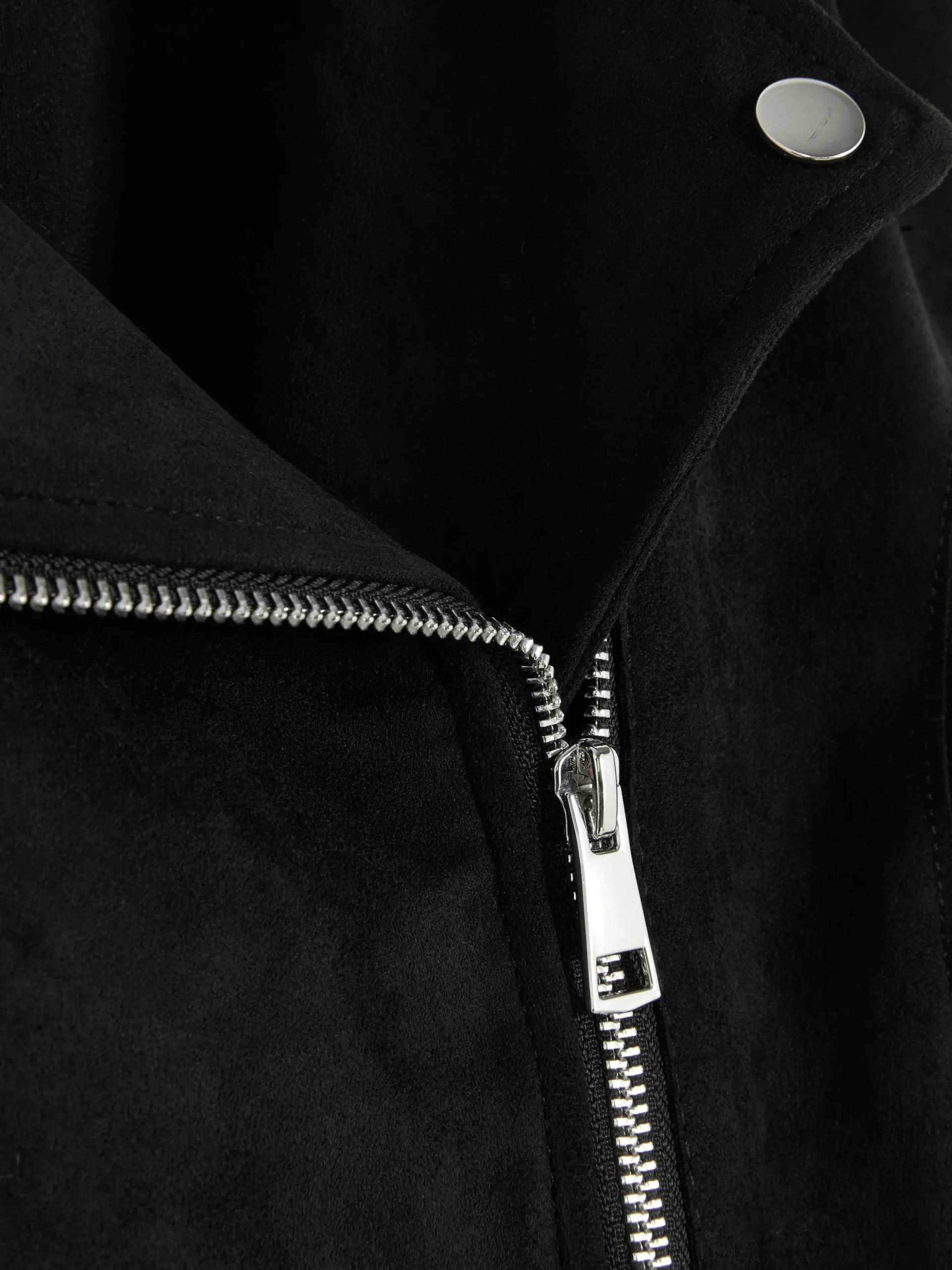 Veste De Motard Imitation Daim