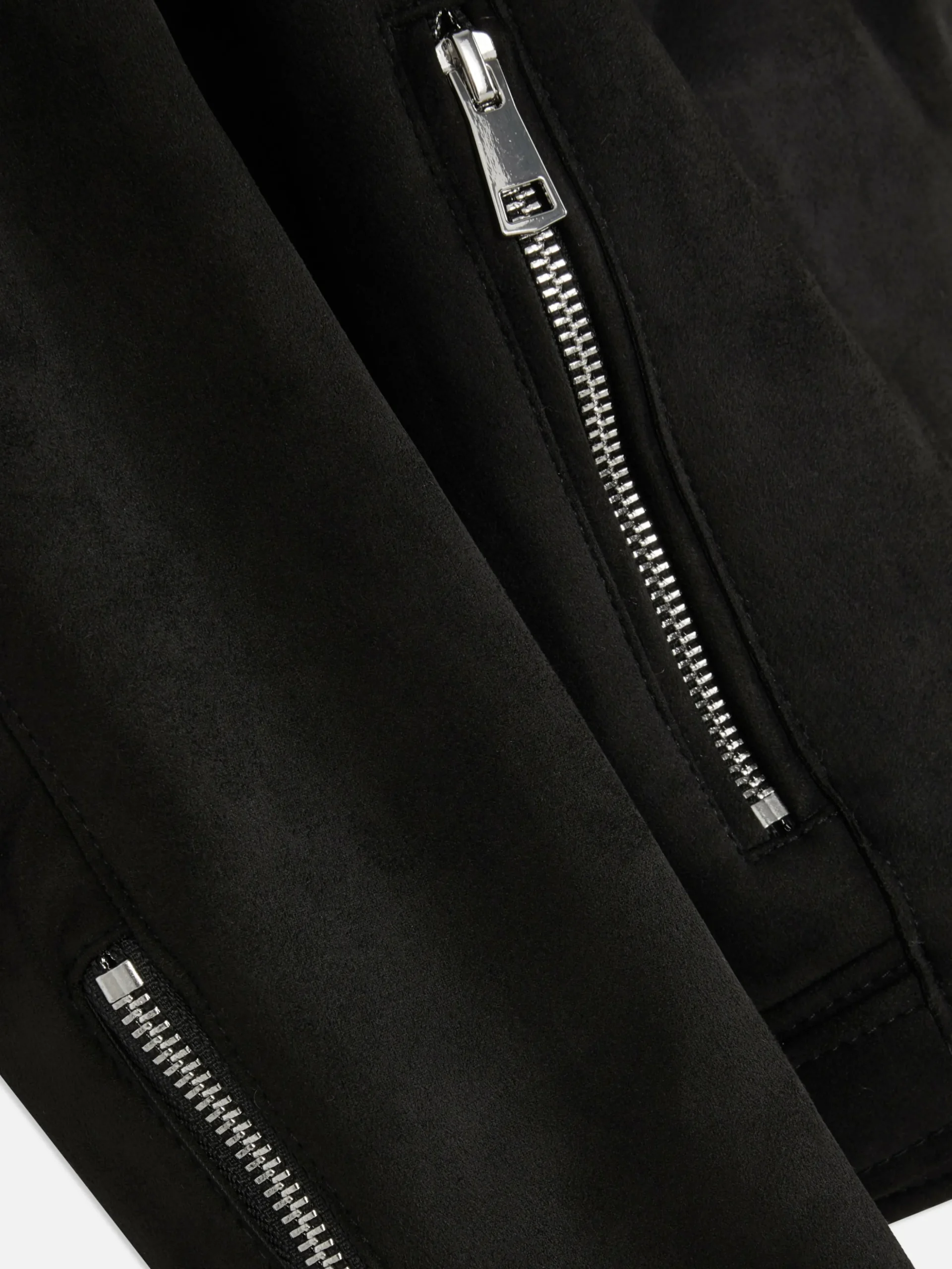 Veste De Motard Imitation Daim