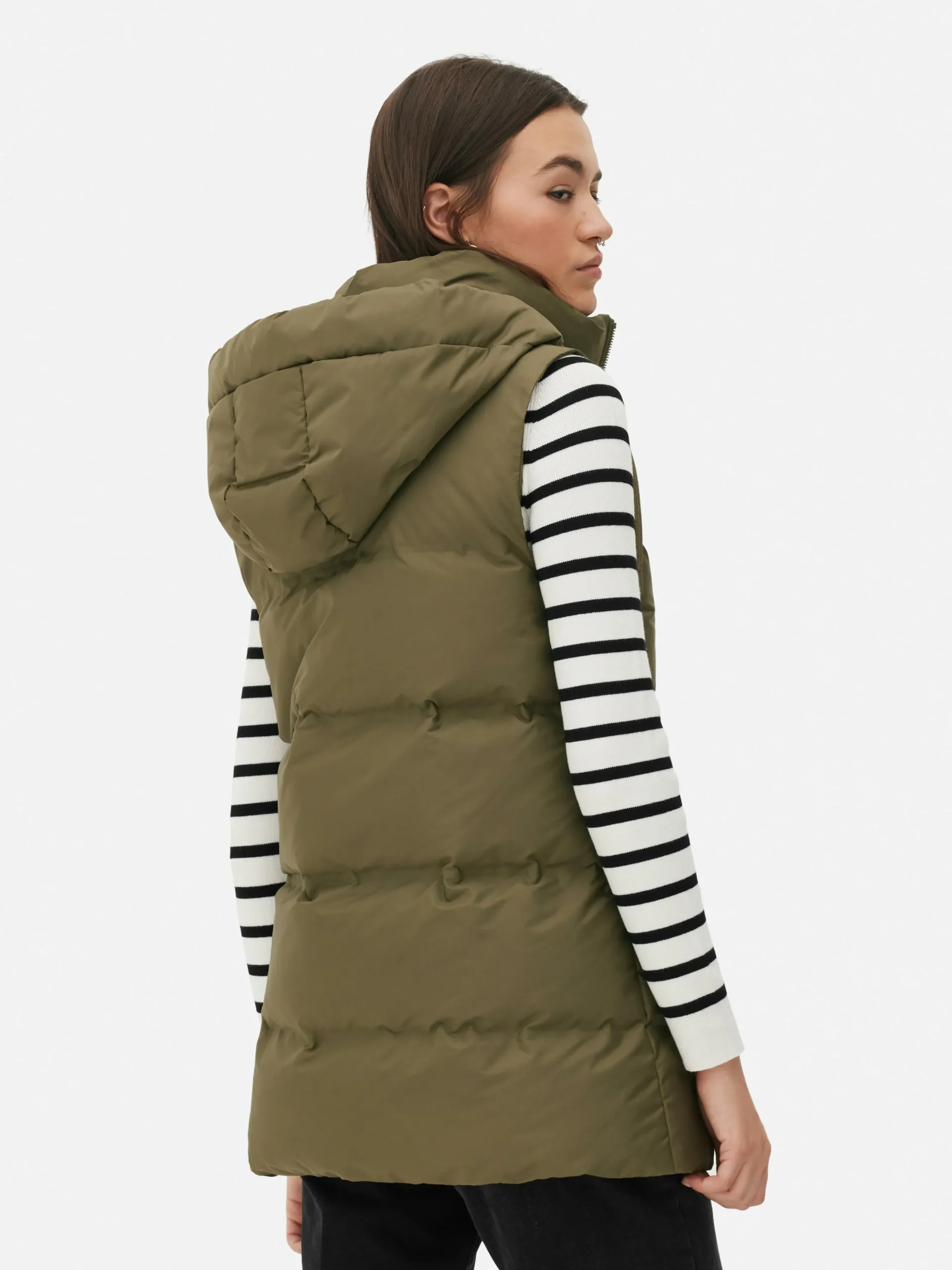 Veste Sans Manches Matelassée à Capuche