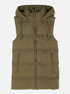 Veste Sans Manches Matelassée à Capuche