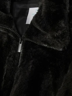 Veste Zippée En Fausse Fourrure