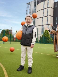 Veste Zippée Sans Manches Et à Capuche